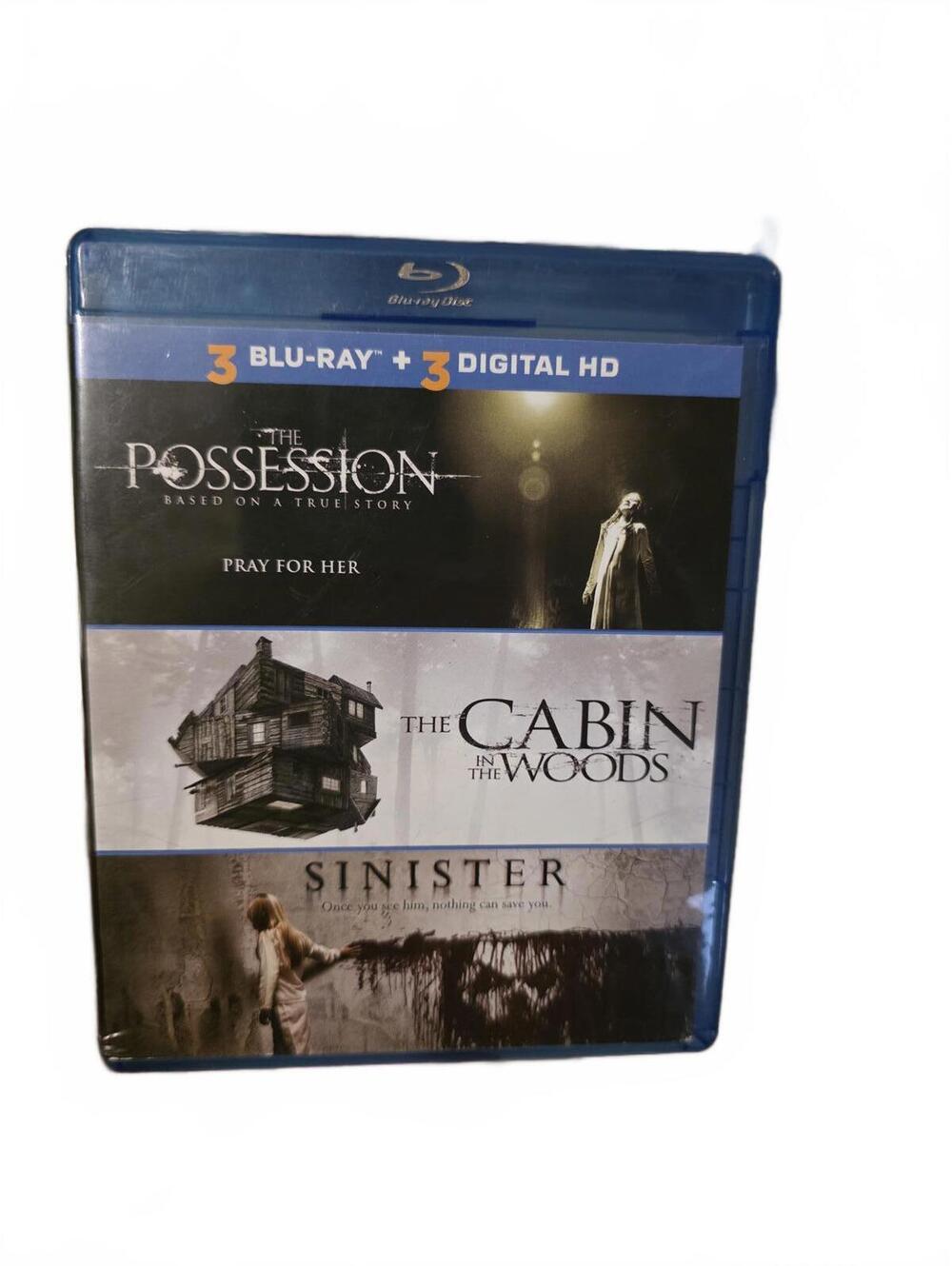 3 Movie Blu-ray Set: The Possession, The Cabin in the Woods, Sinister